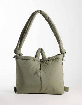 Olend OLEND Ona large soft nylon multiwear crossbody bag in sage green