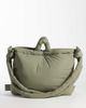 Olend OLEND Ona large soft nylon multiwear crossbody bag in sage green - 4