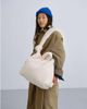 Olend OLEND Ona sherpa multiwear crossbody bag in sand-White - 1