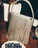 Olga Berg Billie Crystal Fringe Hand Bag - 1