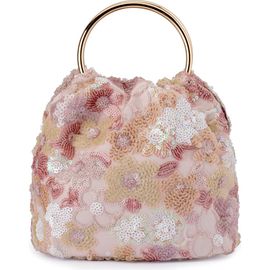 Olga Berg Olga Berg Alfie Floral Sequin Top Handle Bag