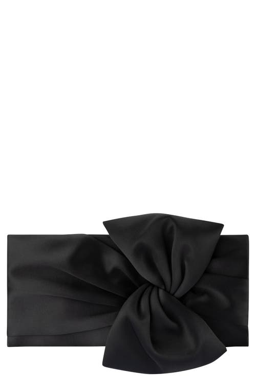 Olga Berg Olga Berg Chloe Tie Front Satin Clutch