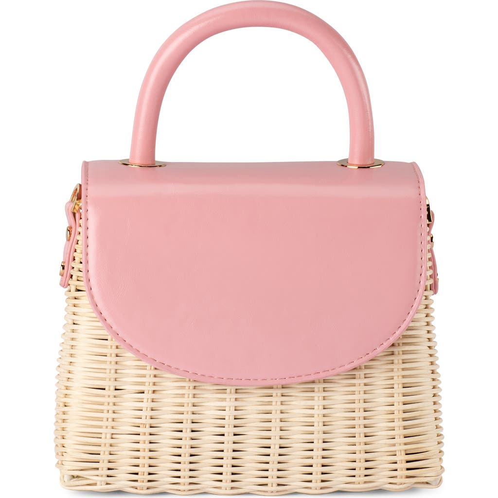 Olga Berg Olga Berg Elle Wicker Top Handle Bag