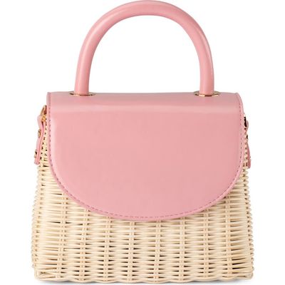 Olga Berg Olga Berg Elle Wicker Top Handle Bag
