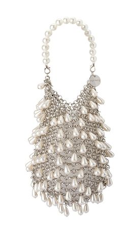 olga berg olga berg Jaden Pearl Chainmail Bag