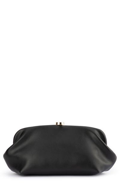 Olga Berg Olga Berg Josefina Framed Faux Leather Clutch