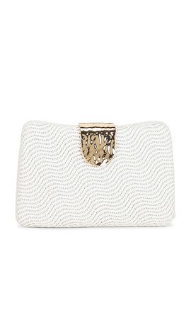 olga berg olga berg Lindy Woven Clutch
