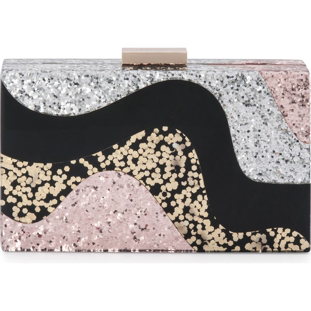 Olga Berg Olga Berg Paris Wavy Acrylic Frame Clutch