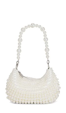olga berg olga berg Pia Pearl Croissant Bag