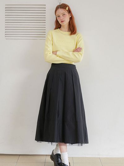 OLIVE DES OLIVE A-line Flared Skirt