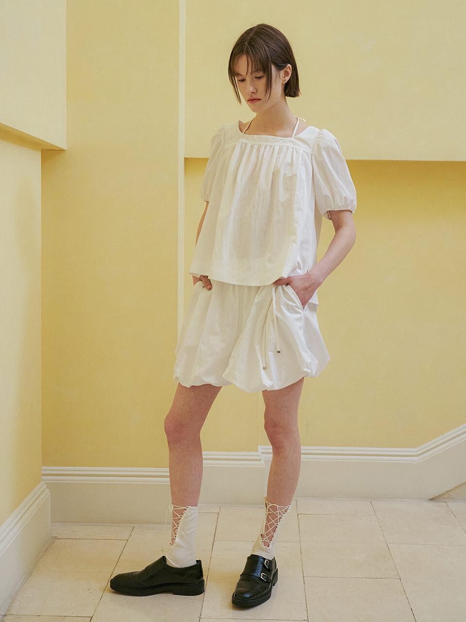 OLIVE DES OLIVE Balloon String Shorts