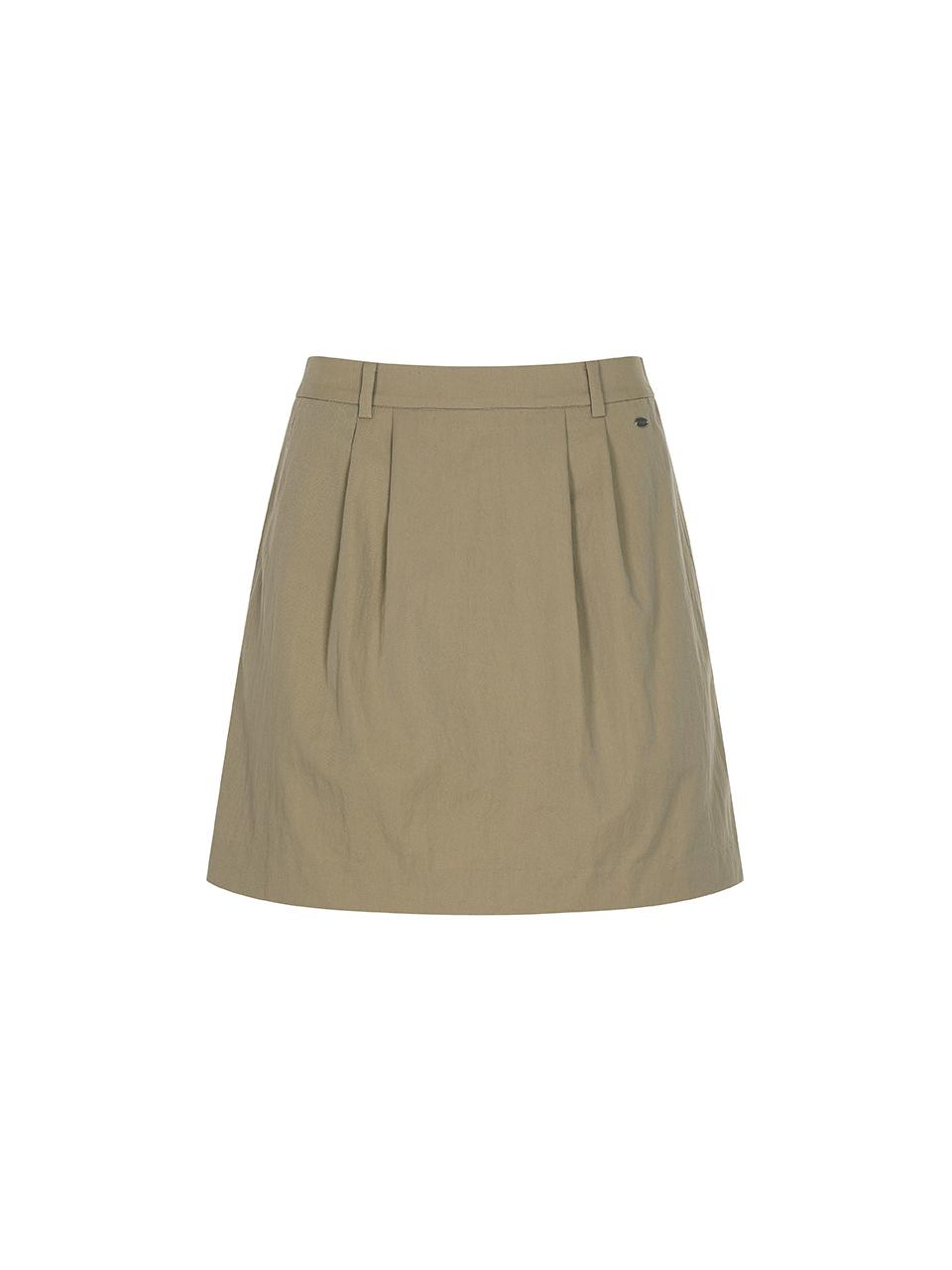 OLIVE DES OLIVE Chin-detail A-line Mini Skirt (OW5MS4480)