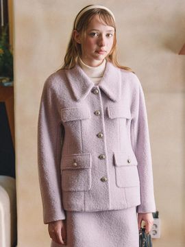 OLIVE DES OLIVE flap pocket boucle single jacket OW4WJA010