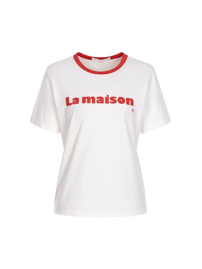OLIVE DES OLIVE La Maison Basic Half Sleeve T-shirt