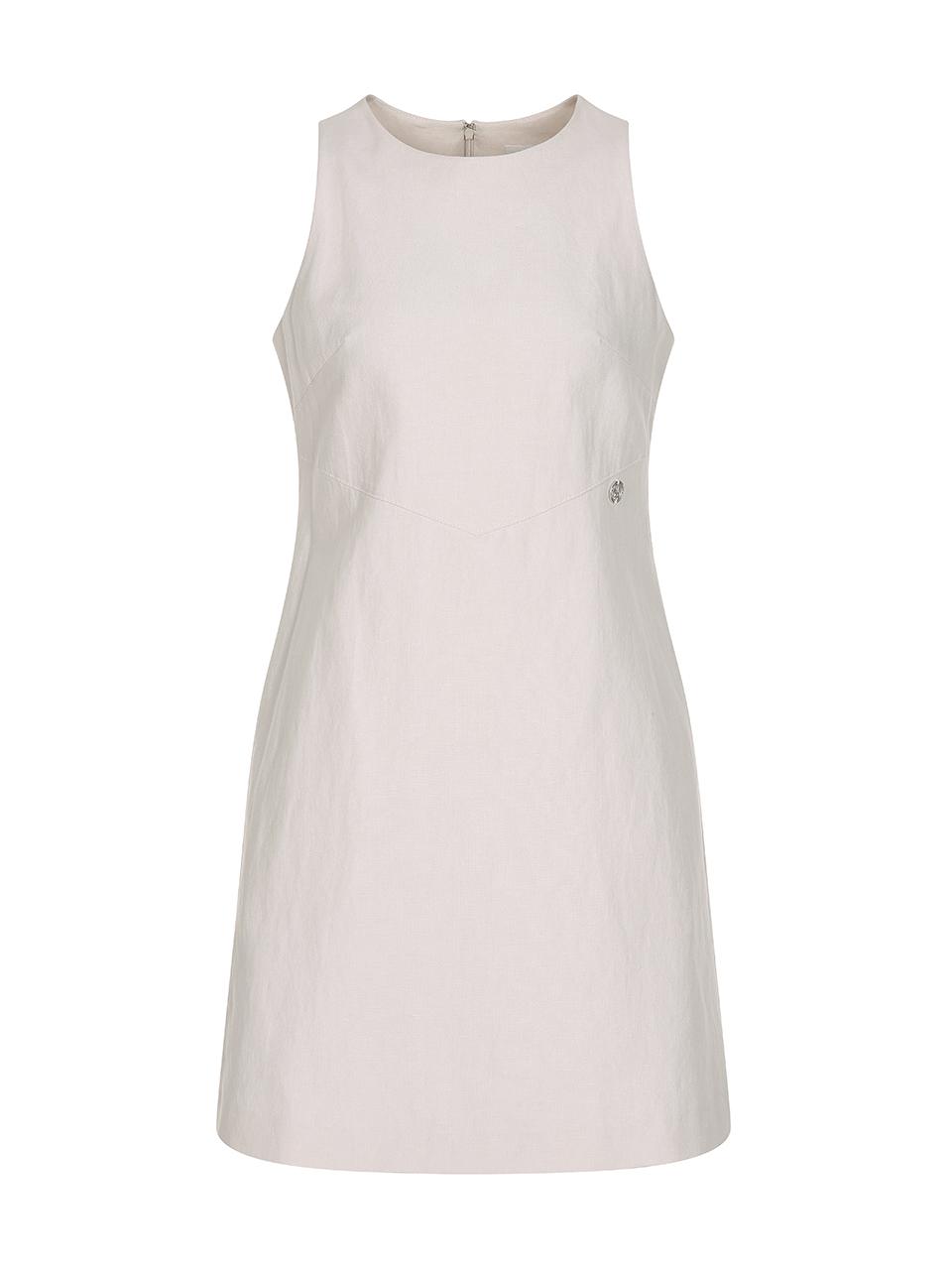 OLIVE DES OLIVE Minimal Sleeveless Linen Blend Dress - 2colors