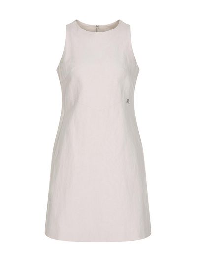 OLIVE DES OLIVE Minimal Sleeveless Linen Blend Dress - 2colors