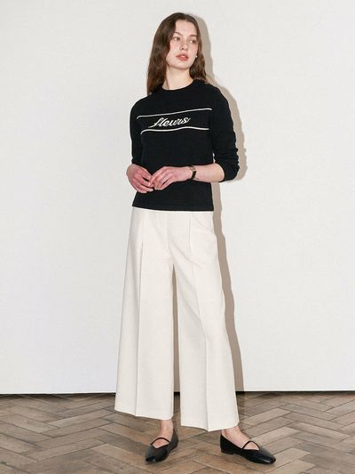 OLIVE DES OLIVE One-tuck Wide Pants OW3SL1550