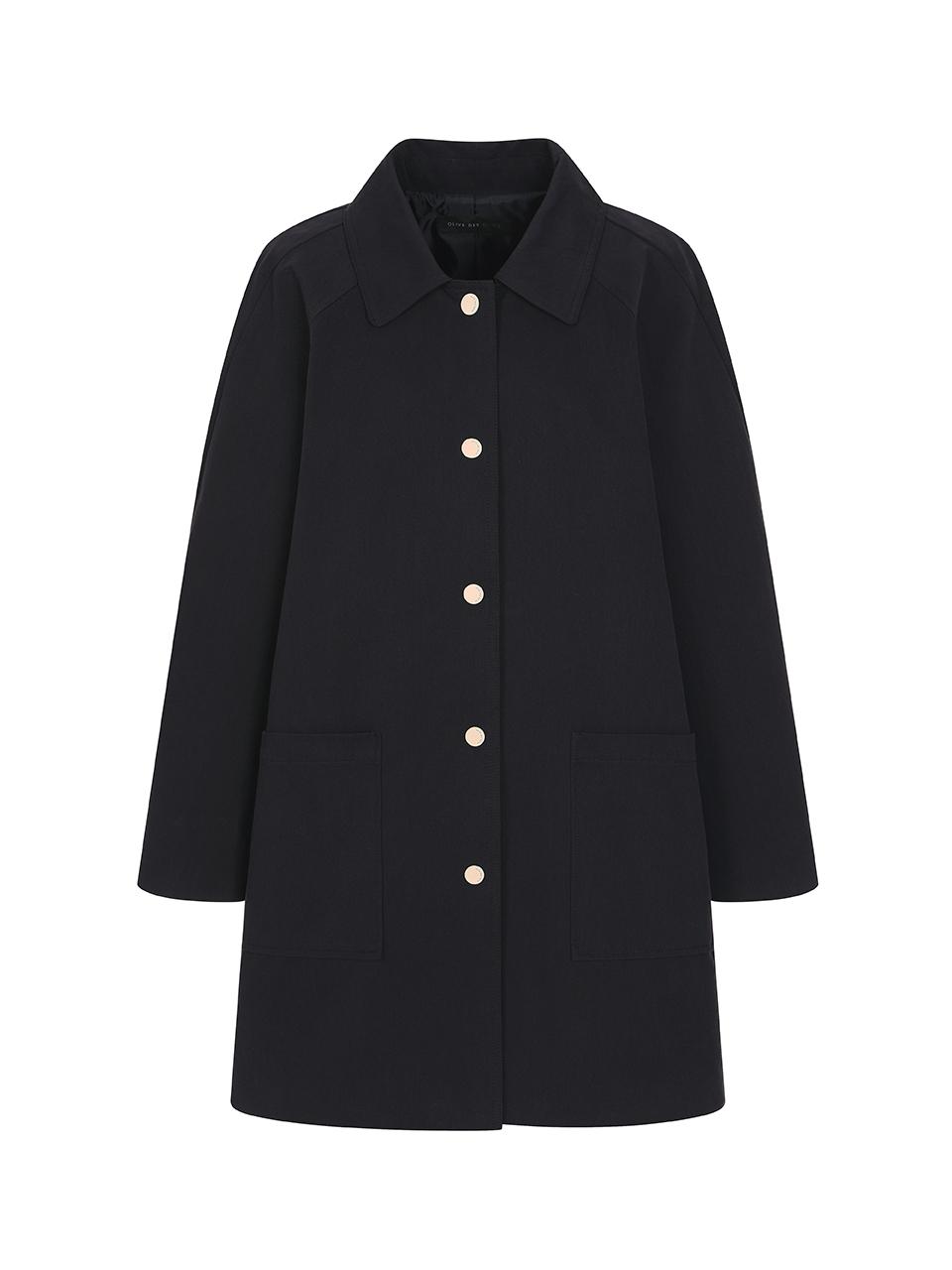 OLIVE DES OLIVE Single Half Trench Coat (OH5XR1830)