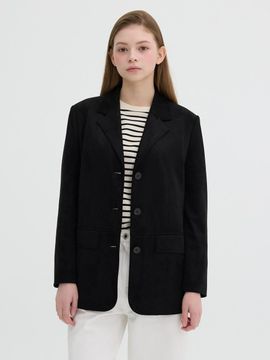 OLIVE DES OLIVE Slim-fit Polyester Single Jacket (OW5XJ1010)