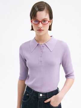 OLIVE DES OLIVE Slim Fit Collar Knit Pullover OK4MP4210
