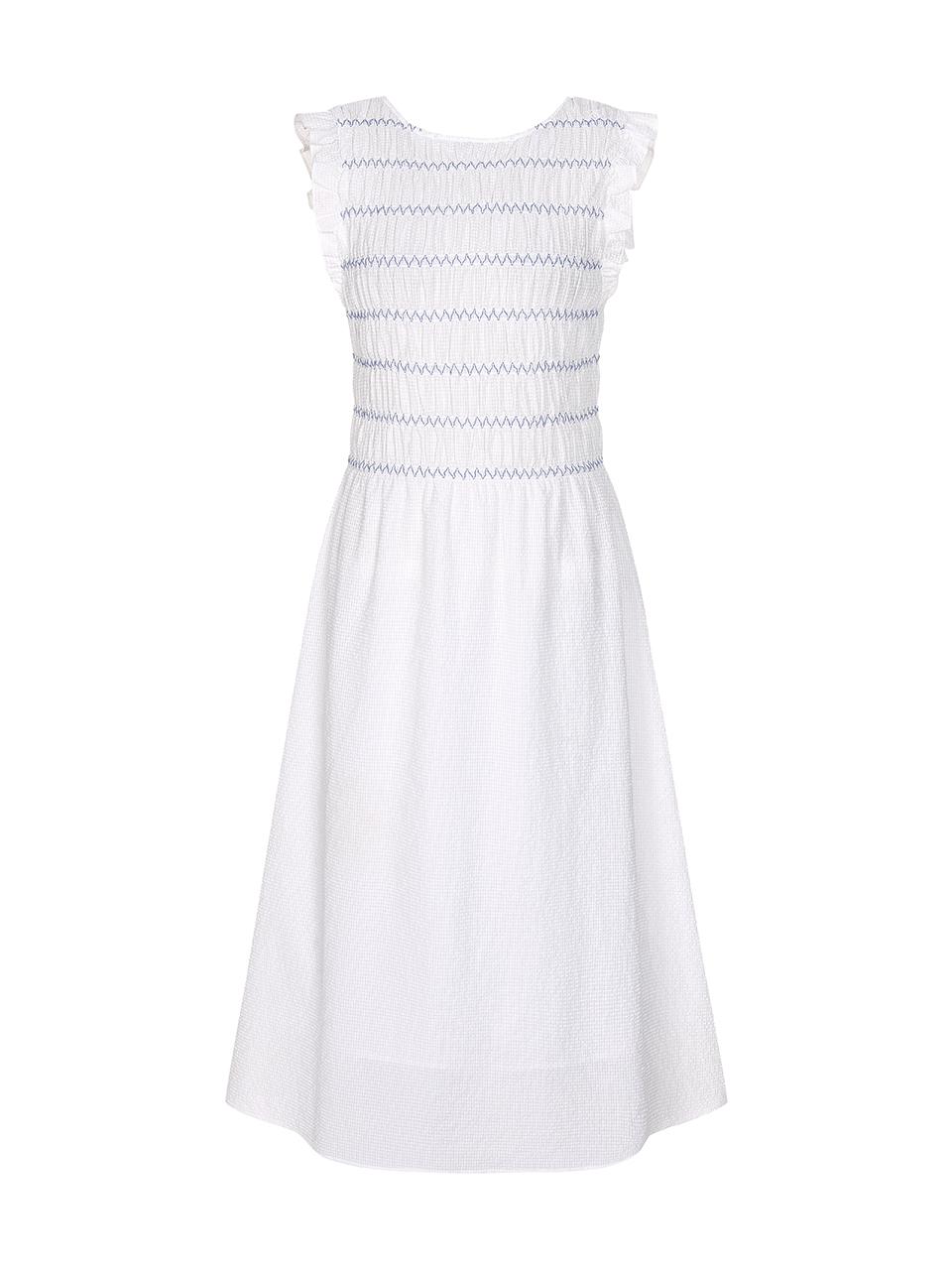 OLIVE DES OLIVE Smoked Plaid Sleeveless Dress - 2colors