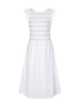 OLIVE DES OLIVE Smoked Plaid Sleeveless Dress - 2colors