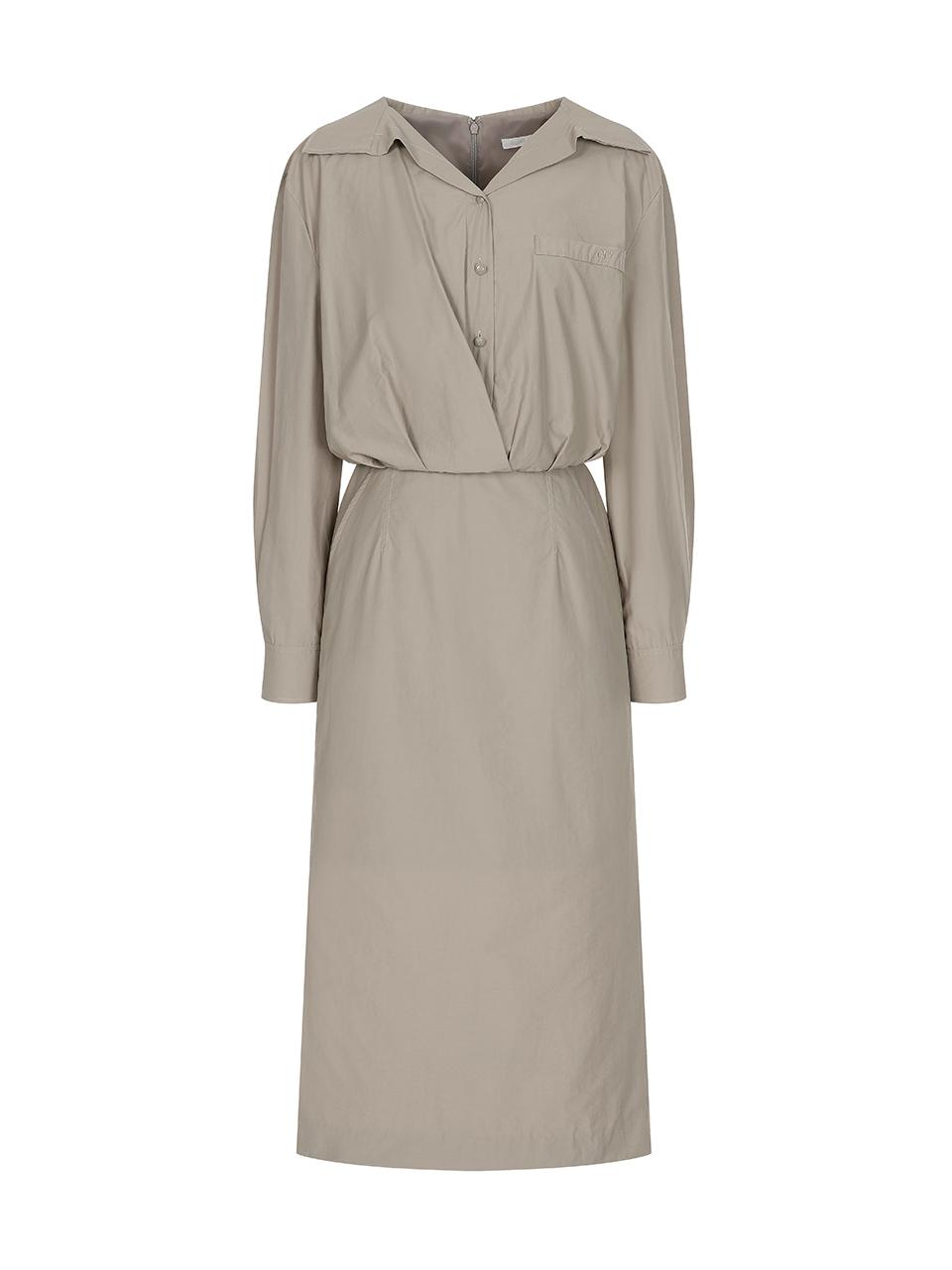 OLIVE DES OLIVE Two-in-one shirt-type dress OW4AO8100