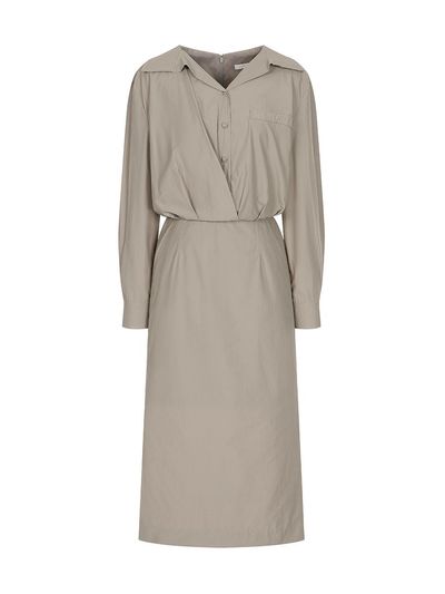 OLIVE DES OLIVE Two-in-one shirt-type dress OW4AO8100