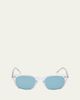 Oliver Peoples Desmon Round Polarized Acetate Sunglasses - 1