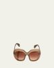 Oliver Peoples Jesson Round Semi-Transparent Acetate Sunglasses - 3