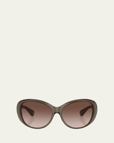 Oliver Peoples Maridan Gradient Acetate & Plastic Round Sunglasses