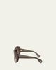 Oliver Peoples Maridan Gradient Acetate & Plastic Round Sunglasses - 5