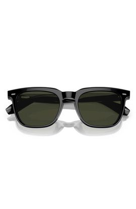 Oliver Peoples Oliver Peoples N.06 Sun 52mm Polarized Round Sunglasses