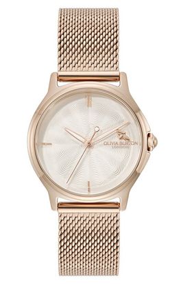 Olivia Burton Olivia Burton Classic Bee Mesh Strap Watch, 30mm