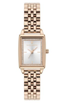 Olivia Burton Olivia Burton Classics Rectangular Bracelet Watch, 20mm