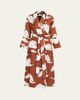 Olivia von Halle Capability Swan-Print Silk Robe - 1