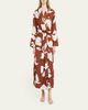 Olivia von Halle Capability Swan-Print Silk Robe - 2