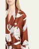 Olivia von Halle Capability Swan-Print Silk Robe - 5