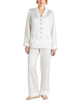 Olivia Von Halle Olivia von Halle Silk Woven Long Pajama Set