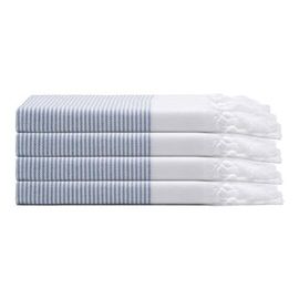 Oliviera Home Oliviera Home Fine Stripe Turkish Cotton Hand & Kitchen Towel Bundle