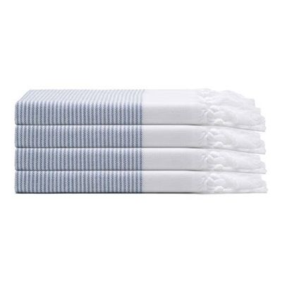 Oliviera Home Oliviera Home Fine Stripe Turkish Cotton Hand & Kitchen Towel Bundle