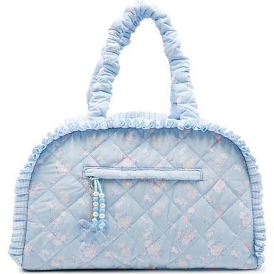 OMG Accessories OMG Accessories Kids' Floral Quilted Duffle Bag