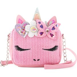 OMG Accessories OMG Accessories Kids' Miss Gwen Straw Crossbody Bag