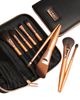 OMNIA Brush OMNIA Brush Rose Gold 9pc Makeup Travel Brush Set - 5