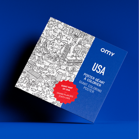 OMY OMY Giant coloring poster USA
