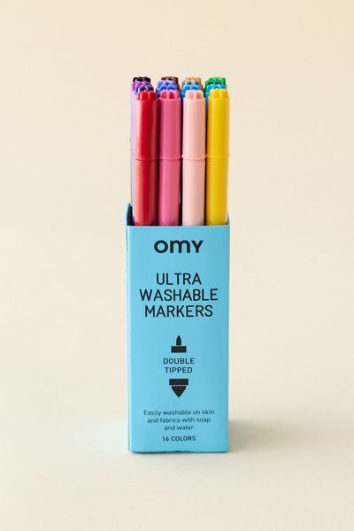OMY OMY Ultra Washable Dual-Sided Felt Marker Set at Urban Outfitters