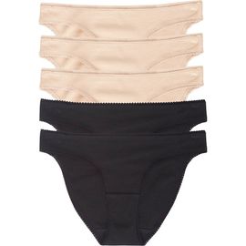 On Gossamer On Gossamer 5-Pack Cabana Stretch Cotton Hip-Bikinis