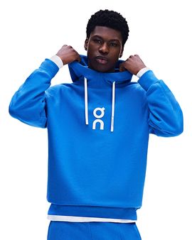 On On Club Cotton Blend Logo Drawstring Hoodie
