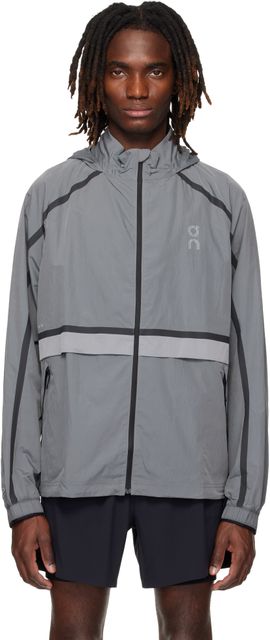 On On Gray Performance Volt Running Jacket