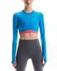 On On Train Long Sleeve Crop Top - 1